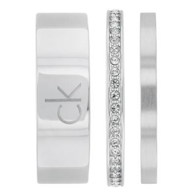 Steel Timeless Ring Trio - Calvin Klein