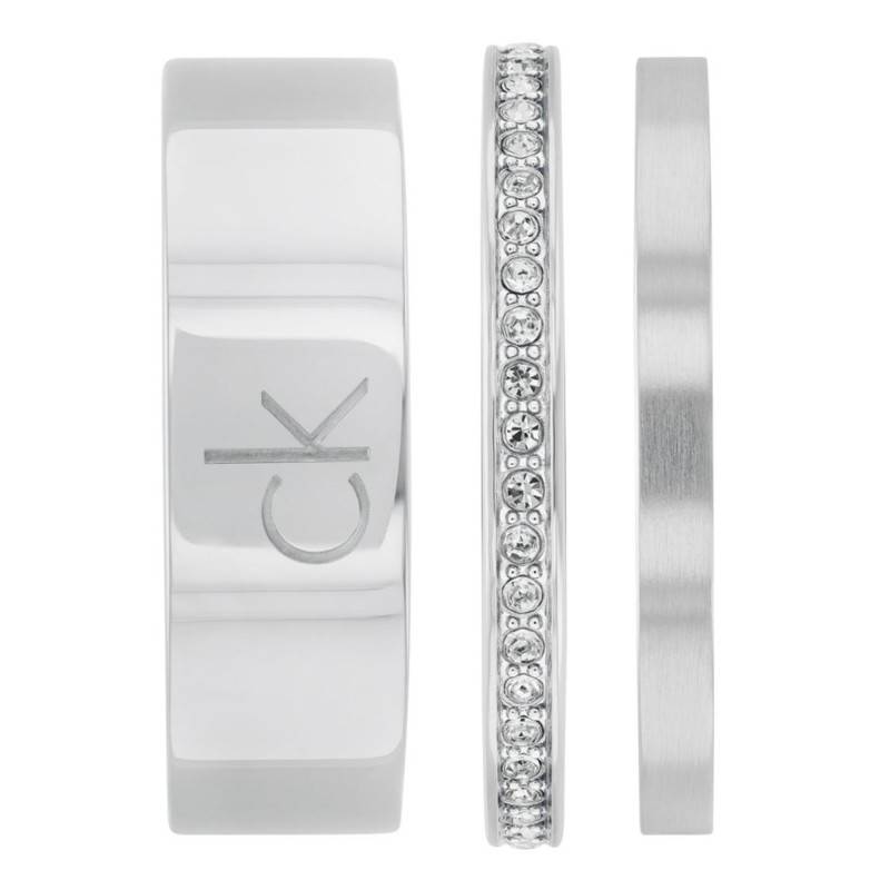 Steel Timeless Ring Trio - Calvin Klein