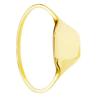 375/1000 or 750/1000 Yellow Gold Square Signet Ring 7 x 7 mm - Imperium