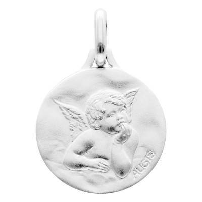 Médaille Ange Raphaël, Argent 925, Diamètre 18 mm - Augis