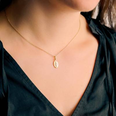 Médaille Vierge Marie Miraculeuse, Or Jaune 375, 11 x 8 mm - Augis