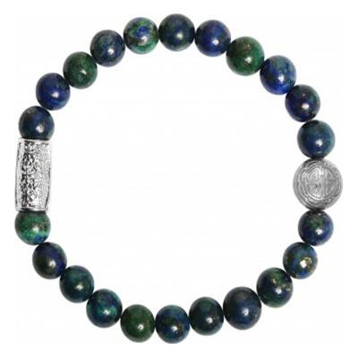 Silver Chrysocolla Bracelet - Lauren Steven