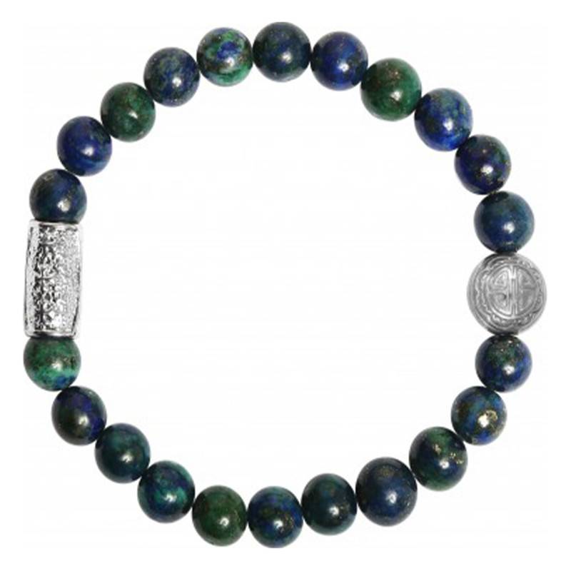 Silver Chrysocolla Bracelet - Lauren Steven