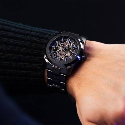 Essence Ceramica Skeleton COSC 41 mm Watch - Stradale Blue - Formex