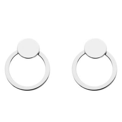 Boucles d'oreilles Phedra & Patty argentées - Emma & Chloé