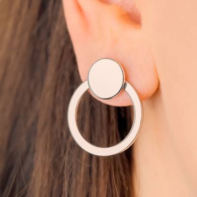"Phedra and Patty 925 Silver Drop Earrings" - Emma & Chloé