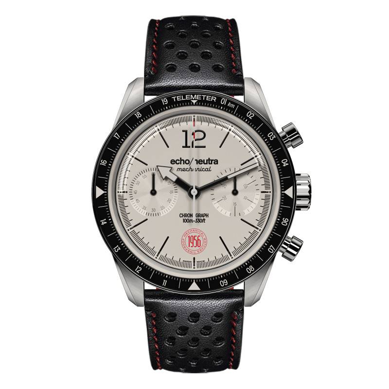 1956 White Chronograph Watch - Echo/Neutra