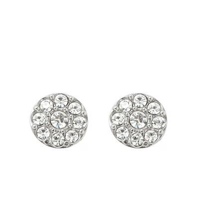 Clous d'oreilles disques argentés JF00828040 - Fossil