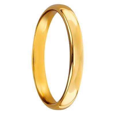 Alliance Jonc Parisien en Or Jaune 750, Largeur 3 mm - Ponce