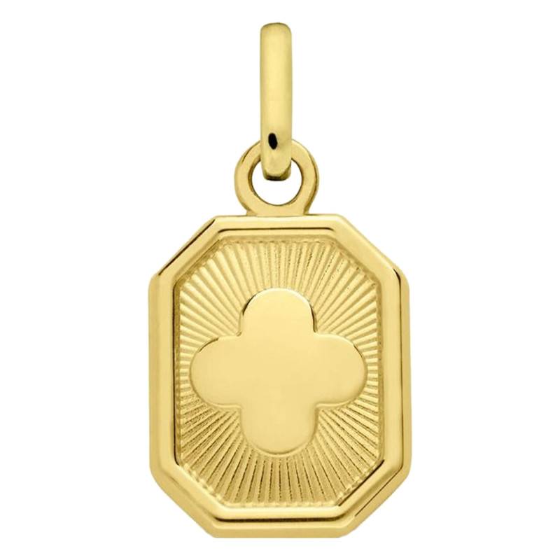 750/1000 Yellow Gold Mini Octagonal Cross Medal - Augis