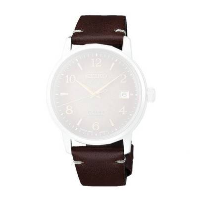 Brown Leather 20mm Watch Strap L0LY012J0 - Seiko
