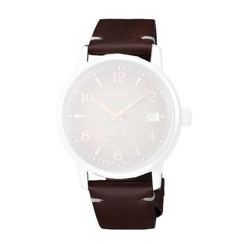 Brown Leather 20mm Watch Strap L0LY012J0 - Seiko