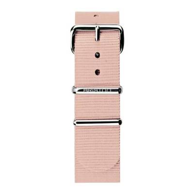 Powder Pink 20mm NATO Watch Strap, Length 245mm, Steel Buckle - Briston