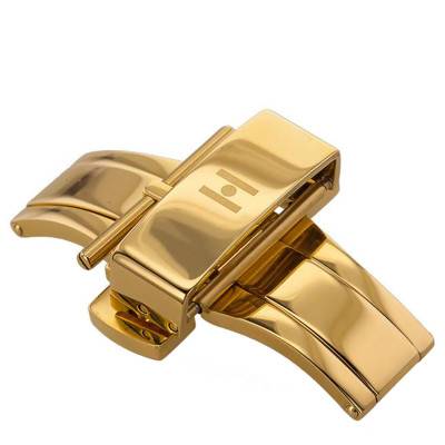 Gold or Silver Double Folding Clasp, Width 16 mm, 18 mm or 20 mm - Hirsch