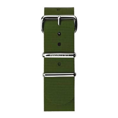 Bracelet Nato 20mm Vert militaire, Longueur 245mm, boucle acier - Briston