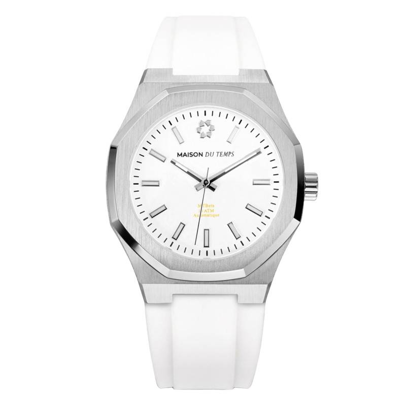 MTBeta 2.0 White Silicone Watch - Maison du Temps