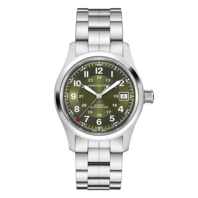 Khaki Field Auto 38mm Green Watch - Hamilton