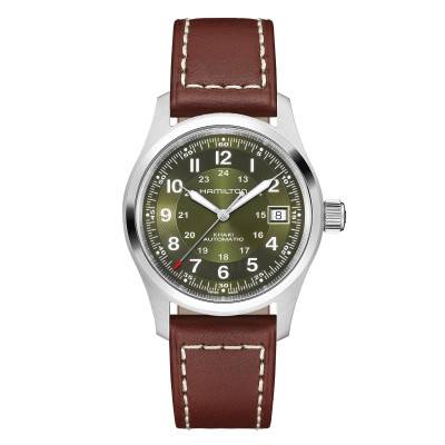 Khaki Field Auto 38mm Green Watch - Hamilton
