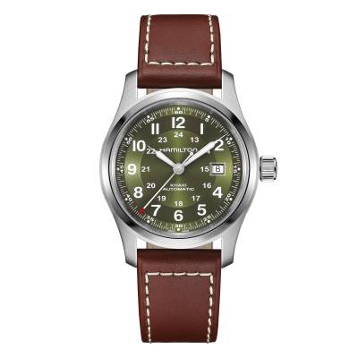 Khaki Field Auto Green 42mm Watch - Hamilton