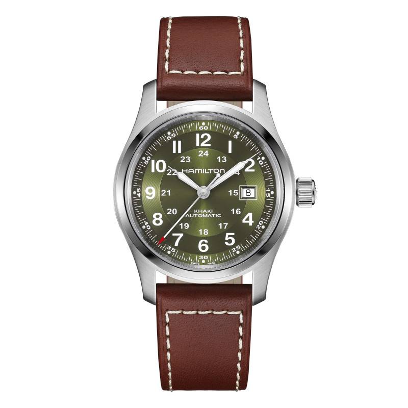 Khaki Field Auto Green 42mm Watch - Hamilton