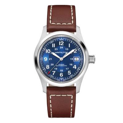 Montre Khaki Field Auto 38mm bleu - Hamilton