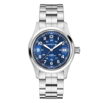 Montre Khaki Field Auto 38mm bleu - Hamilton