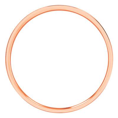 Alliance Ruban Standard Polie en Or Rose 750, Largeur 2,50 mm - Ponce