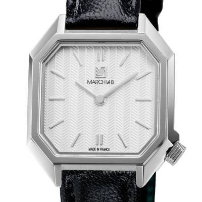 Montre Milady Mansart Chevrons Blancs - March LAB