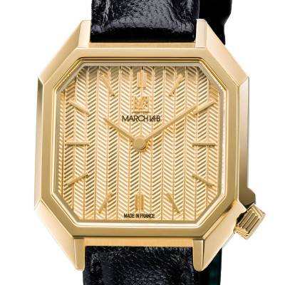 Montre Milady Mansart Chevrons Or - March LAB