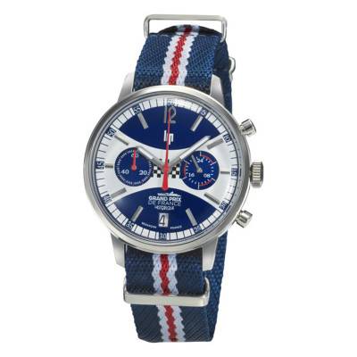 Montre Chronographe Rallye Méca-Quartz « Grand Prix de France Historique » Edition Limitée 670065 - Lip