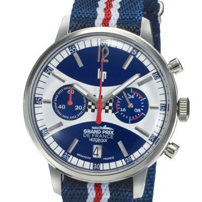 Montre Chronographe Rallye Méca-Quartz « Grand Prix de France Historique » Edition Limitée 670065 - Lip