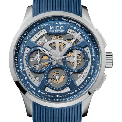 Multifort Skeleton Chronograph Watch M0386621704000 - Mido