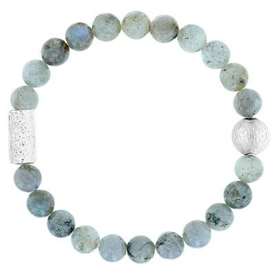 Silver Buddha & Labradorite Bracelet - Lauren Steven