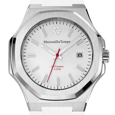 Montre MTGamma Blanc / Blanc - Maison du Temps