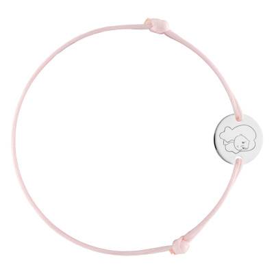 Children's 925 Silver Adjustable Cord Bracelet with Virgo Zodiac Medal - Lumiosa