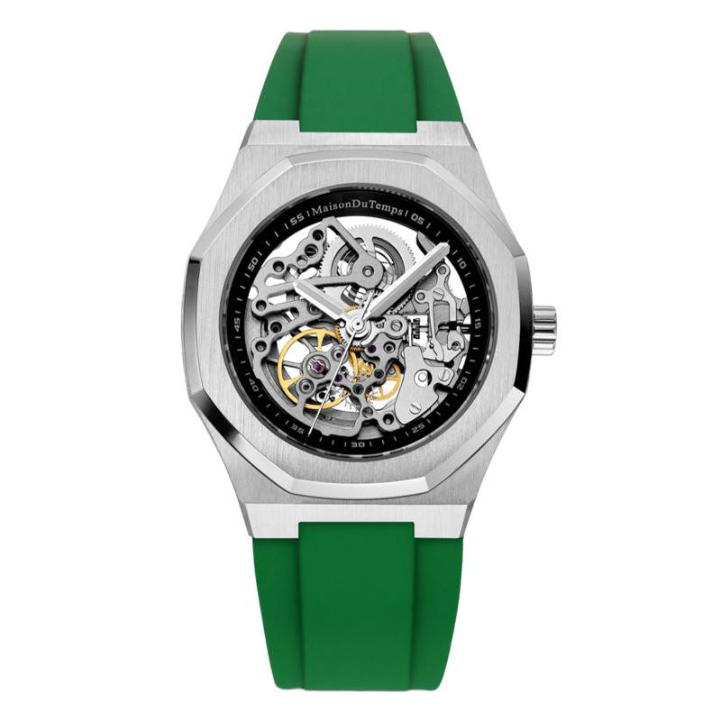 Green Silicone MTBeta Skeleton Watch - Maison du Temps