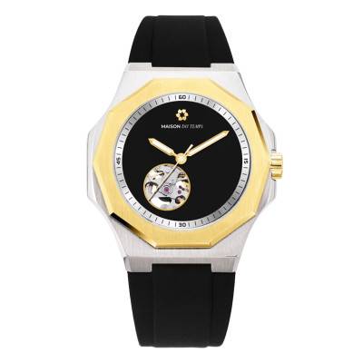 MTZeta Black Open Heart Watch - Maison du Temps
