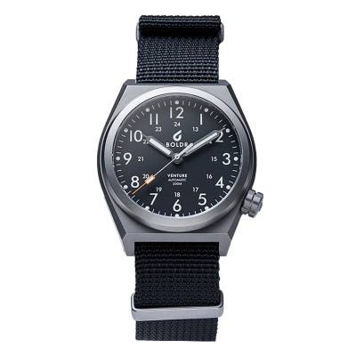Venture Carbon Black Watch - Boldr