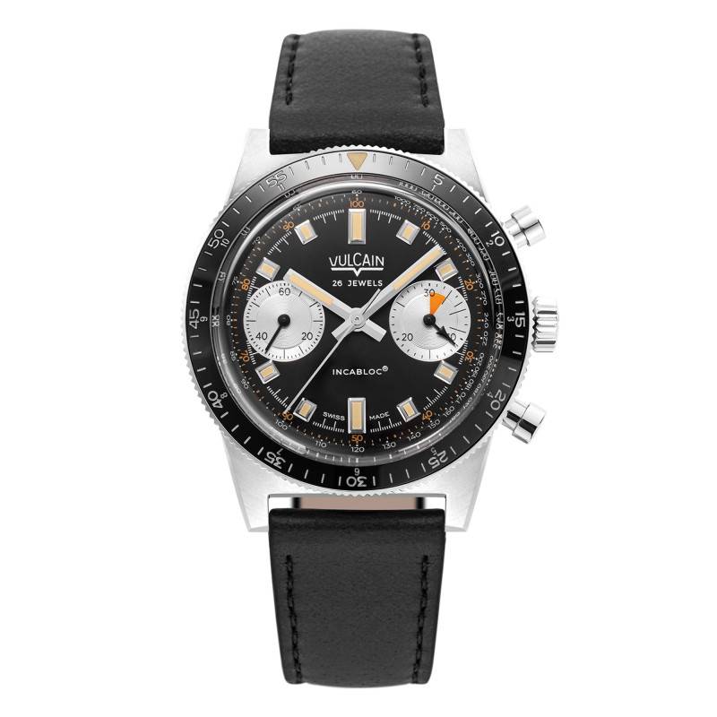 Black Skindiver Chronograph Watch 590176A07 - Vulcain