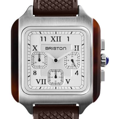 Montre Streamliner Kennedy Big Square Chrono Quartz 251838.SA.T.2.FBR - Briston