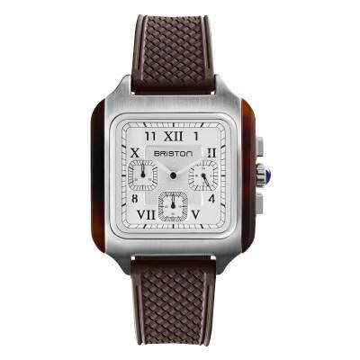 Montre Streamliner Kennedy Big Square Chrono Quartz 251838.SA.T.2.FBR - Briston
