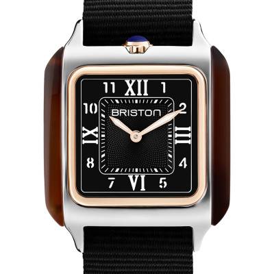 Montre Streamliner Kennedy Mid Square HM Quartz 252030.PRA.T.1.NB - Briston