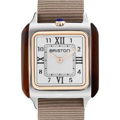 Montre Streamliner Kennedy Mid Square HM Quartz 252030.PRA.T.2.NT - Briston