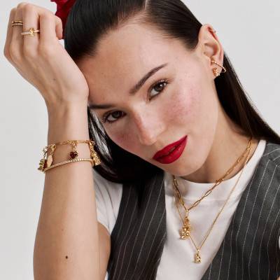 Yellow Gold-Plated Haribo Goldbear Stud Earrings - H2329-413-39 - Thomas Sabo
