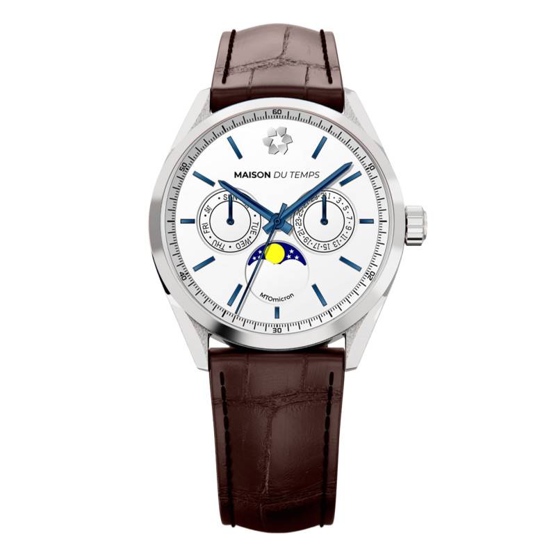 White MTOmicron MoonPhase Watch - Maison du Temps