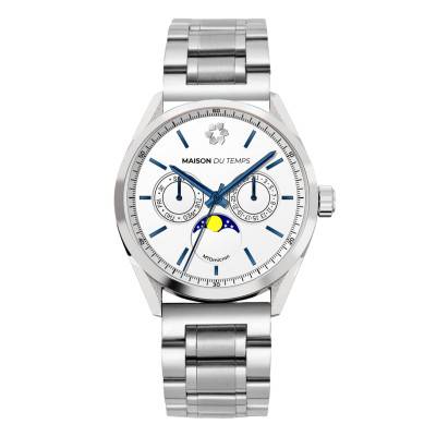 White MTOmicron MoonPhase Watch - Maison du Temps