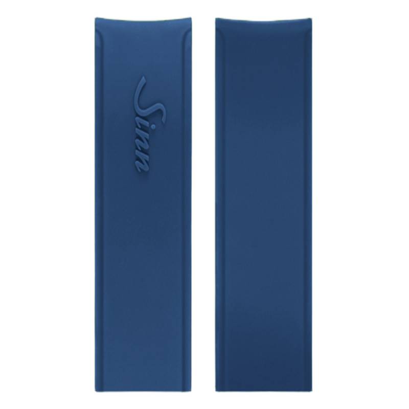 Blue Silicone Watch Strap Without Buckle 22 mm - Sinn