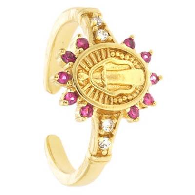 Bague Marisa Dorée & Zircons Violets - Hipanema