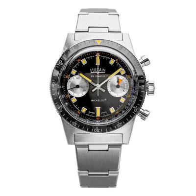 Black Skindiver Chronograph Watch 590176A07 - Vulcain