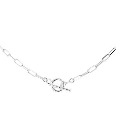Collier Barre en T, Argent 925, Longueur 41 à 46 cm - Emanessence